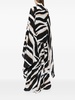 zebra-print silk shirt