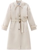 single-breasted belted trench coat