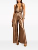 Graciane pleated plunge jumpsuit