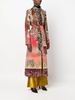 patterned-jacquard belted midi coat