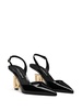 Lollo patent leather slingback pumps