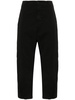 cropped tapered trousers