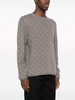 textured fine-knit jumper