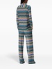 zigzag high-waisted trousers 