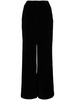 Veronica velvet wide-leg trousers