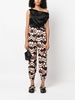 abstract-print straight trousers 