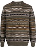 intarsia crew-neck wool jumper