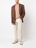 mid-rise straight-leg chinos