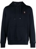 logo-embroidered cotton-blend hoodie