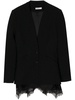  Signature Allie lace-trim blazer