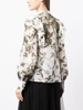 floral-print bishop-sleeve blouse