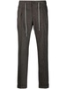 houndstooth-pattern tailored trousers