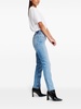 high-rise tapered jeans