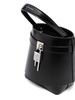 Shark Lock leather bucket bag