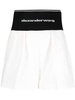 logo-waistband tailored short