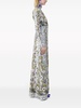 Ramages-embroidered sequinned gown