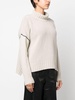 Wool Cable` Turtleneck