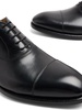 tonal-stitching leather oxford shoes