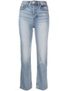 slim-legged cropped jeans