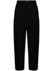 mid-rise straight-leg trousers