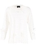 pointelle knit jumper