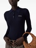 Logo-Intarsia Cashmere Ribbed Polo Shirt