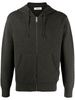 zip-up technical-jersey hoodie