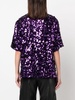 sequined short-sleeve T-shirt