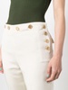 high-waist silk trousers