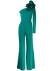 one-shoulder ruffled jumpsuit