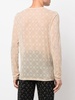 Moonogram-pattern long-sleeve T-shirt