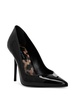 105mm pointed-toe leather pumps