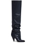 Cone Slouch Over The Knee 100mm leather boots