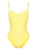 sweetheart-neck ruched swimsuit 