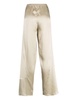 wide-leg silk trousers