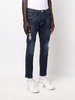 distressed slim fit jeans