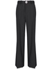 crystal-embellished cut-out tailored trousers