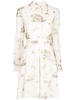 floral-print silk dress