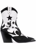 strass mid-heel cowboy boots