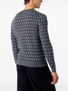 check-pattern wool-blend jumper