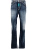 Premium Hexagon low-rise slim-cut jeans