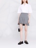 RWB pleated mini skirt