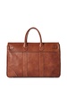 top-handle leather holdall bag