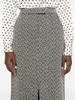 herringbone midi skirt