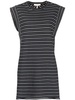 stripe-print organic-cotton dress