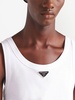 triangle-logo cotton tank top