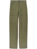 mid-rise cotton cargo pants