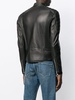 zipped biker jacket