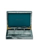 Green velvet jewellery box