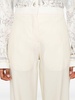 pressed-crease straight trousers